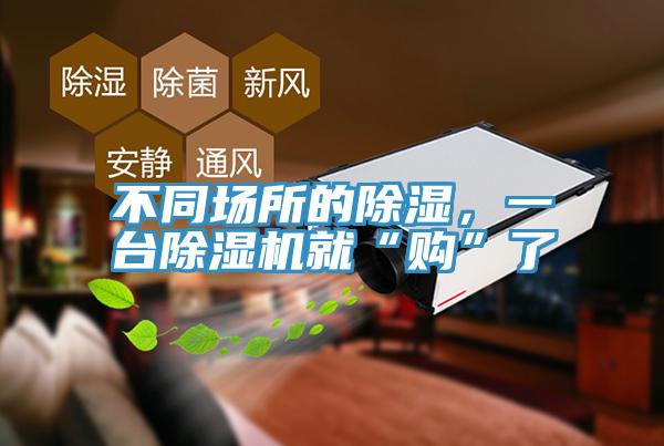 不同場所的除濕，一臺除濕機就“購”了
