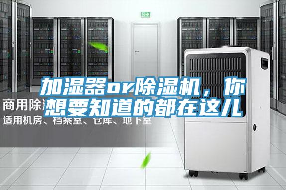 加濕器or除濕機(jī)，你想要知道的都在這兒