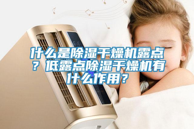 什么是除濕干燥機露點？低露點除濕干燥機有什么作用？