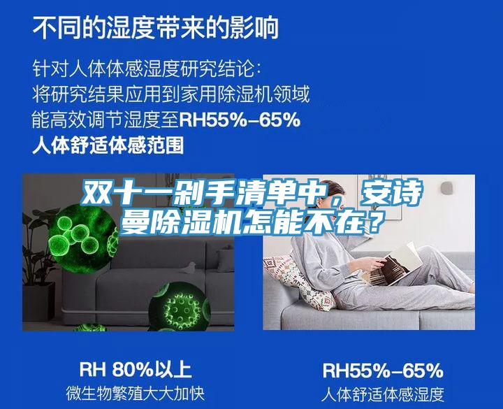 雙十一剁手清單中，安詩曼除濕機(jī)怎能不在？