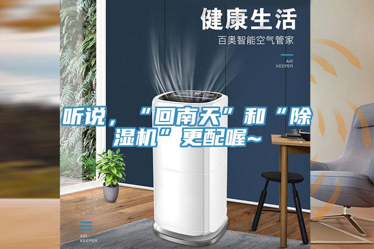 聽說，“回南天”和“除濕機”更配喔~