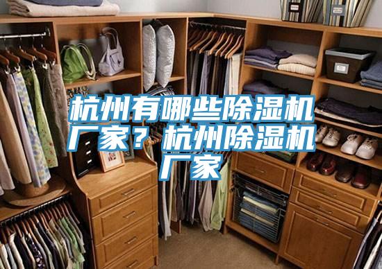 杭州有哪些除濕機(jī)廠家？杭州除濕機(jī)廠家