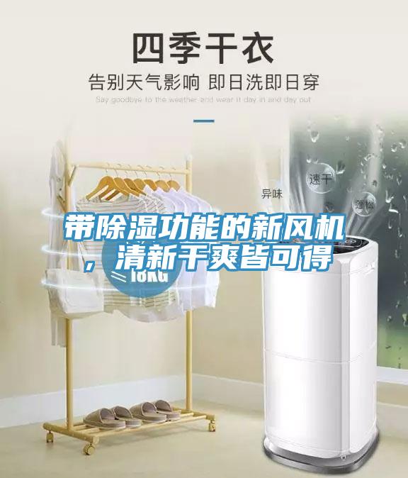 帶除濕功能的新風(fēng)機(jī)，清新干爽皆可得