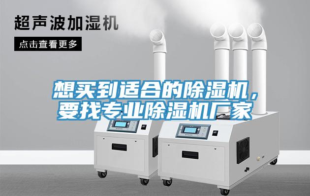 想買到適合的除濕機，要找專業(yè)除濕機廠家