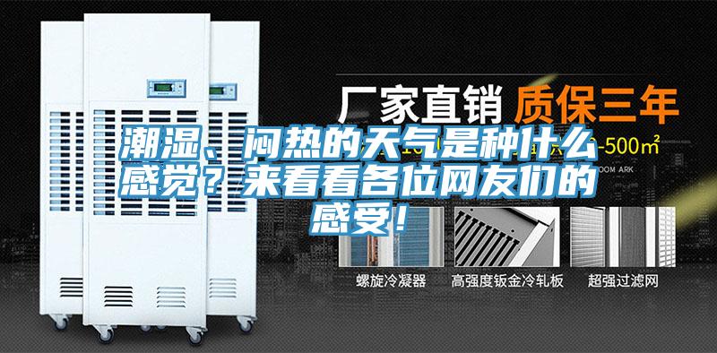 潮濕、悶熱的天氣是種什么感覺(jué)？來(lái)看看各位網(wǎng)友們的感受！