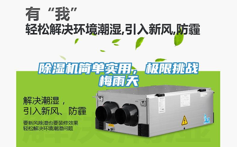 除濕機(jī)簡(jiǎn)單實(shí)用，極限挑戰(zhàn)梅雨天