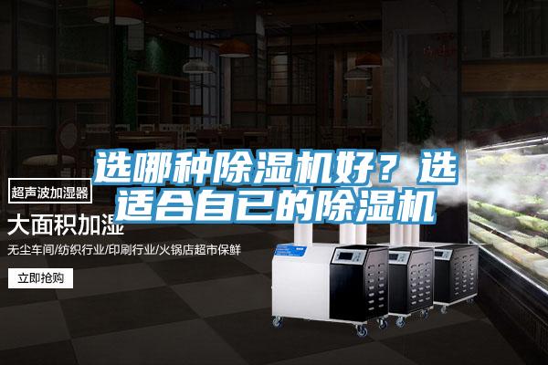 選哪種除濕機好？選適合自已的除濕機