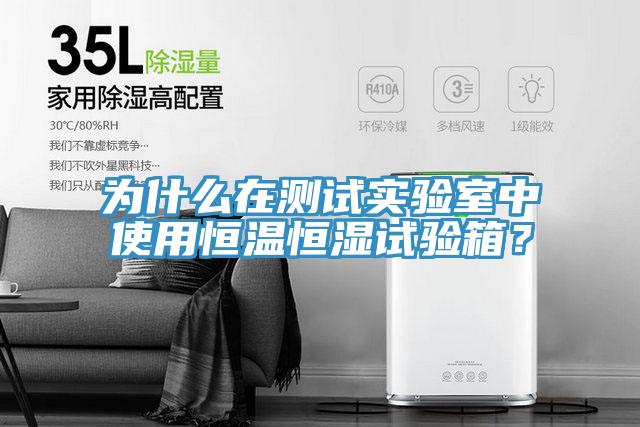 為什么在測試實驗室中使用恒溫恒濕試驗箱？