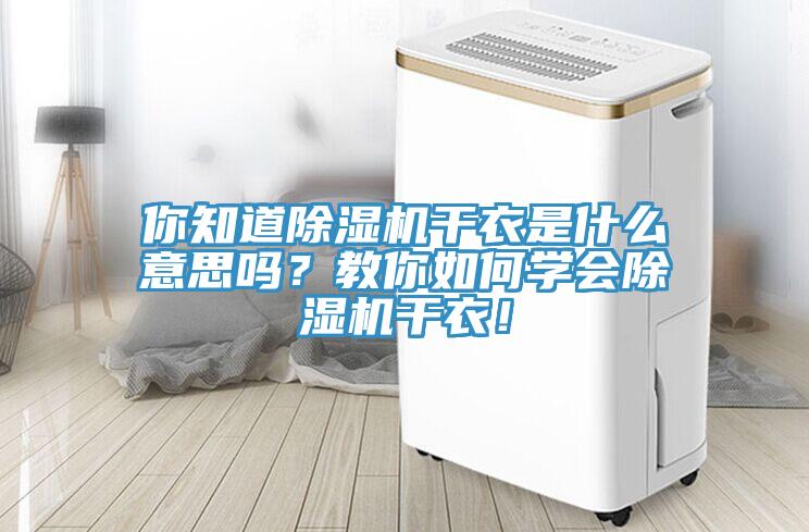 你知道除濕機干衣是什么意思嗎？教你如何學會除濕機干衣！