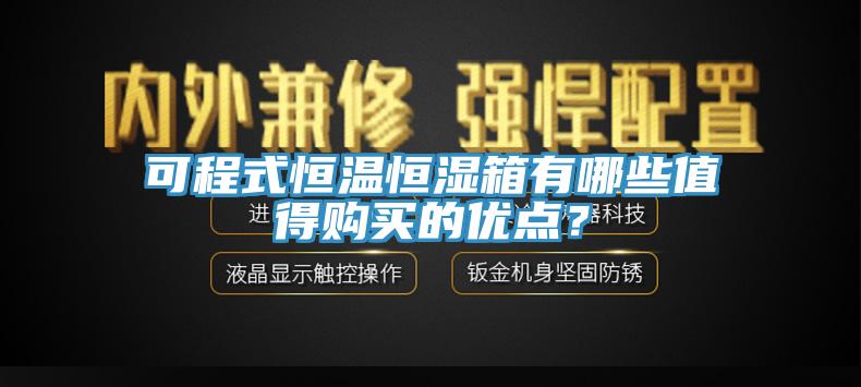可程式恒溫恒濕箱有哪些值得購買的優(yōu)點？