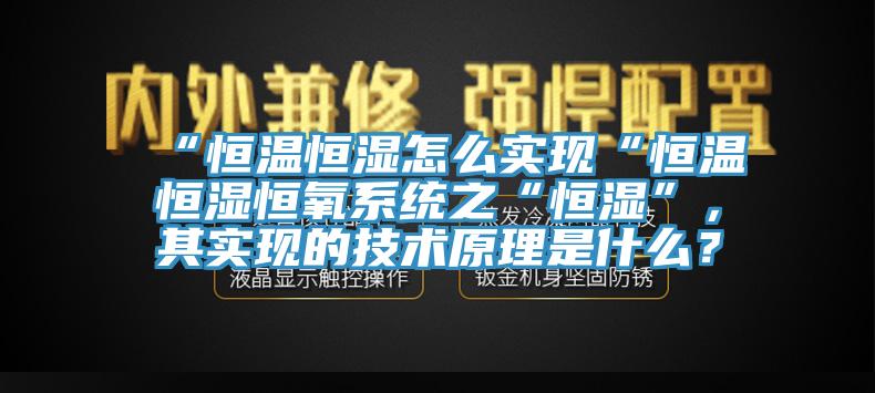“恒溫恒濕怎么實(shí)現(xiàn)“恒溫恒濕恒氧系統(tǒng)之“恒濕”，其實(shí)現(xiàn)的技術(shù)原理是什么？