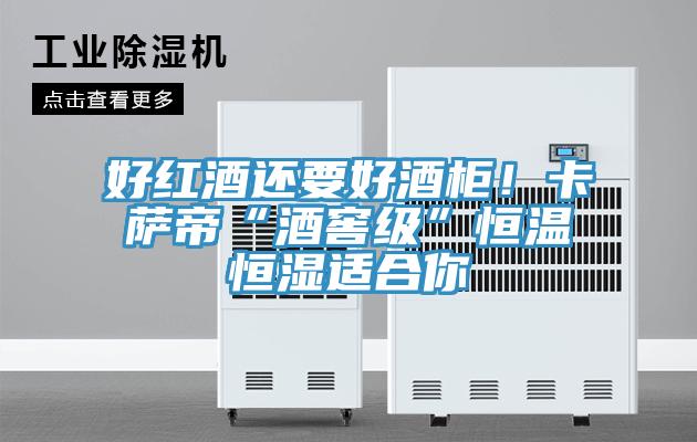 好紅酒還要好酒柜！卡薩帝“酒窖級(jí)”恒溫恒濕適合你