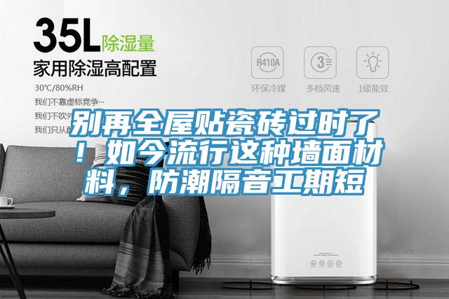 別再全屋貼瓷磚過時了！如今流行這種墻面材料，防潮隔音工期短