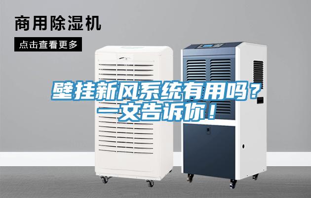 壁掛新風(fēng)系統(tǒng)有用嗎？一文告訴你！