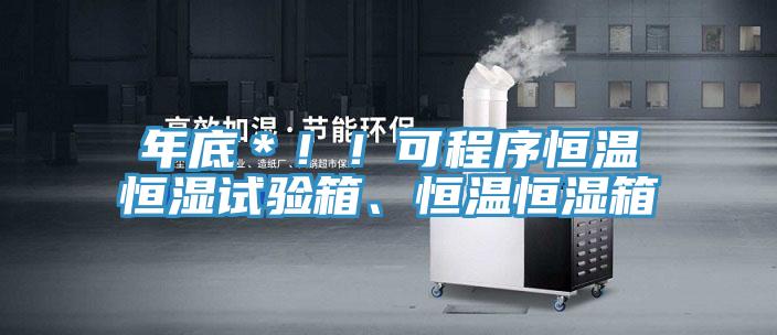 年底＊！！可程序恒溫恒濕試驗(yàn)箱、恒溫恒濕箱