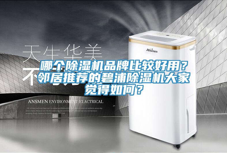 哪個(gè)除濕機(jī)品牌比較好用？鄰居推薦的碧浦除濕機(jī)大家覺(jué)得如何？