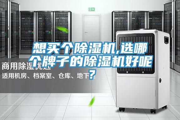 想買個除濕機,選哪個牌子的除濕機好呢？