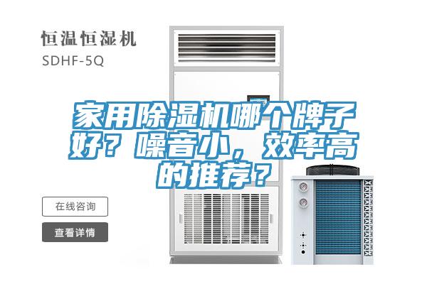 家用除濕機(jī)哪個(gè)牌子好？噪音小，效率高的推薦？