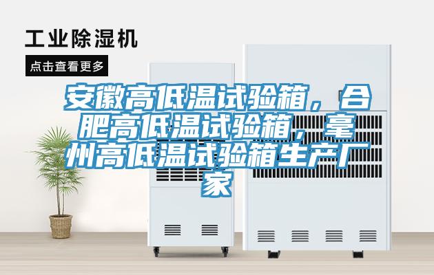 安徽高低溫試驗(yàn)箱，合肥高低溫試驗(yàn)箱，毫州高低溫試驗(yàn)箱生產(chǎn)廠家
