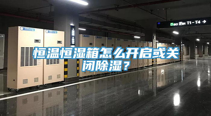 恒溫恒濕箱怎么開(kāi)啟或關(guān)閉除濕？