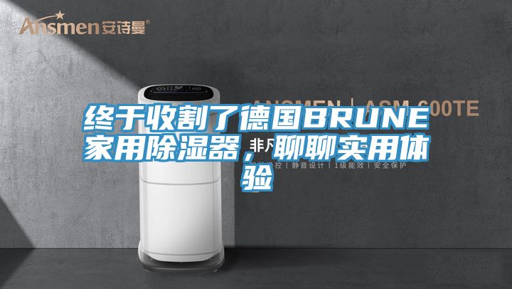 終于收割了德國BRUNE家用除濕器，聊聊實(shí)用體驗(yàn)