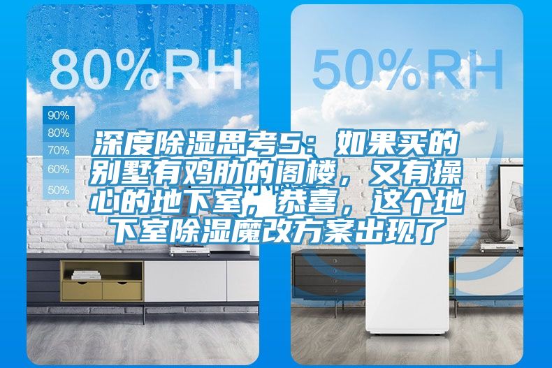深度除濕思考5：如果買的別墅有雞肋的閣樓，又有操心的地下室，恭喜，這個(gè)地下室除濕魔改方案出現(xiàn)了