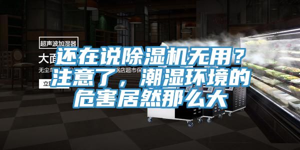 還在說除濕機無用？注意了，潮濕環(huán)境的危害居然那么大