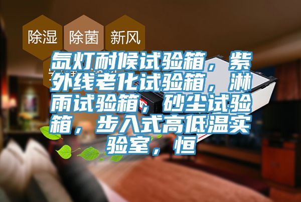 氙燈耐候試驗(yàn)箱，紫外線(xiàn)老化試驗(yàn)箱，淋雨試驗(yàn)箱，砂塵試驗(yàn)箱，步入式高低溫實(shí)驗(yàn)室，恒