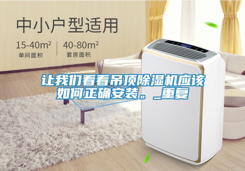 讓我們看看吊頂除濕機(jī)應(yīng)該如何正確安裝。_重復(fù)
