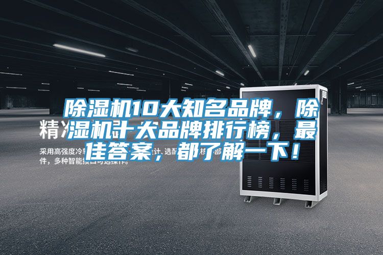 除濕機10大知名品牌，除濕機十大品牌排行榜，最佳答案，都了解一下！