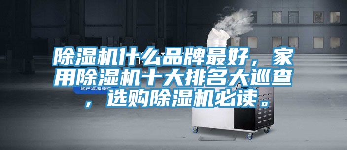 除濕機(jī)什么品牌最好，家用除濕機(jī)十大排名大巡查，選購除濕機(jī)必讀。