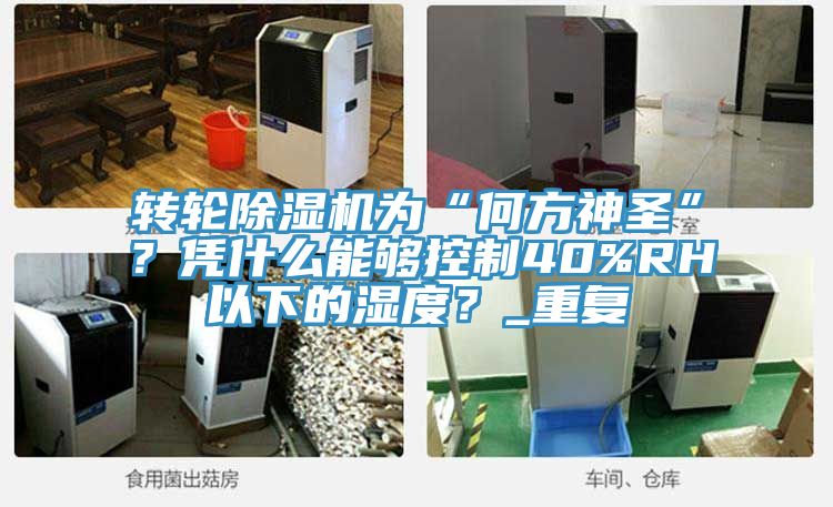 轉(zhuǎn)輪除濕機為“何方神圣”？憑什么能夠控制40%RH以下的濕度？_重復(fù)