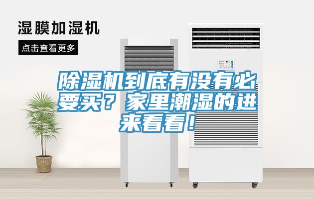 除濕機到底有沒有必要買？家里潮濕的進(jìn)來看看！