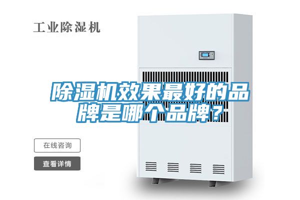 除濕機效果最好的品牌是哪個品牌？