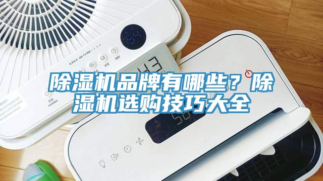 除濕機品牌有哪些？除濕機選購技巧大全