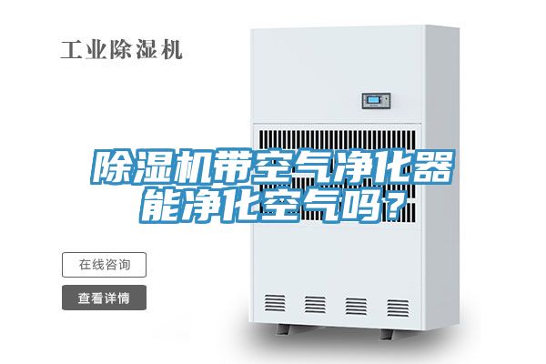 除濕機(jī)帶空氣凈化器能凈化空氣嗎？
