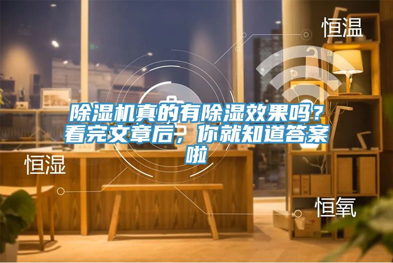 除濕機(jī)真的有除濕效果嗎？看完文章后，你就知道答案啦