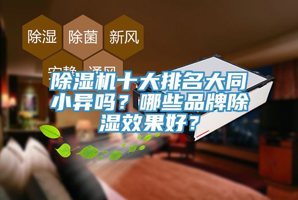 除濕機(jī)十大排名大同小異嗎？哪些品牌除濕效果好？