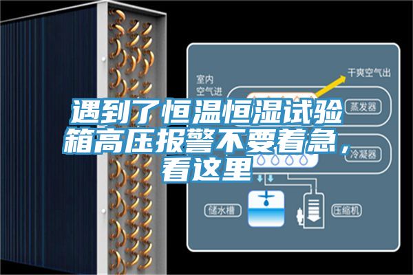 遇到了恒溫恒濕試驗箱高壓報警不要著急，看這里