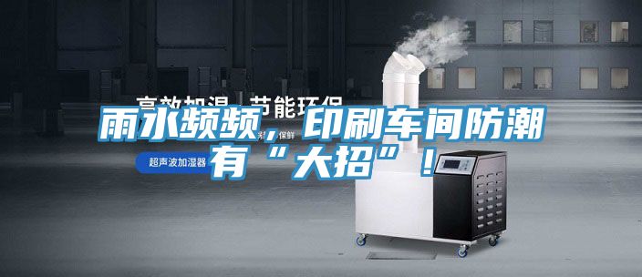 雨水頻頻，印刷車間防潮有“大招”！