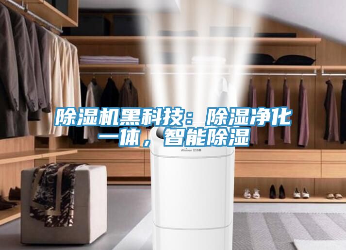 除濕機黑科技：除濕凈化一體，智能除濕